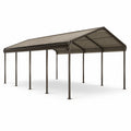 Tettoia per Auto in Acciaio 600x300x250 cm Marrone