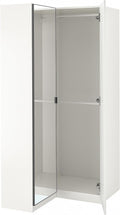 Armadio, 88 × 201 cm, vetro, Bianco