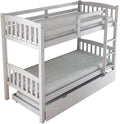 Arredo Stock Letto a castello, 90 × 190 × 156 cm, Bianco, legno, per camera da letto
