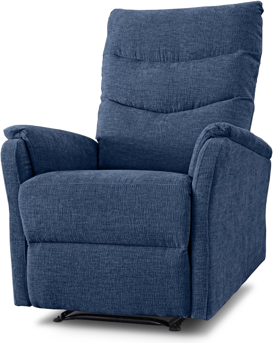Poltrona letto EVERGREENWEB MATERASSI & BEDS, tessuto, Blu, reclinabile, regolabile, con poggiapiedi, con braccioli, per soggiorno