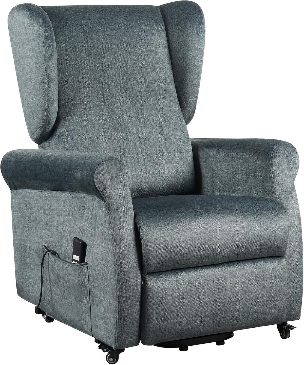 Poltrona relax POLTRONE ITALIA, tessuto, Blu, con cuscino, con poggiatesta, per soggiorno