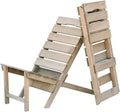 Sedia ITA, 2 sedie, legno, Naturale, pieghevole, per giardino e terrazzo