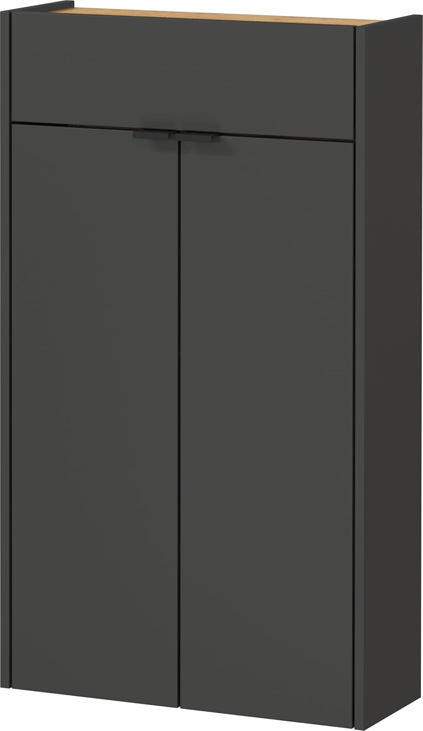 Armadio GERMANIA DIE MÖBELMACHER, 56 × 97 × 22 cm, metallo, Rovere, regolabile, per corridoi stretti